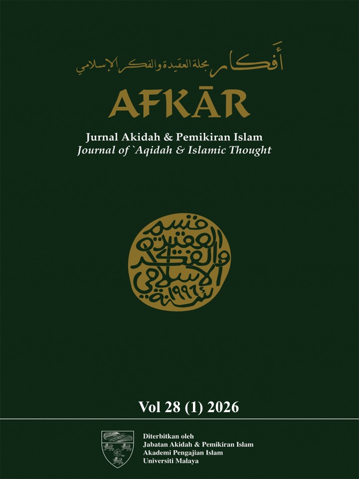 					View Vol. 28 No. 1 (2026): Afkar: Jurnal Akidah & Pemikiran Islam
				