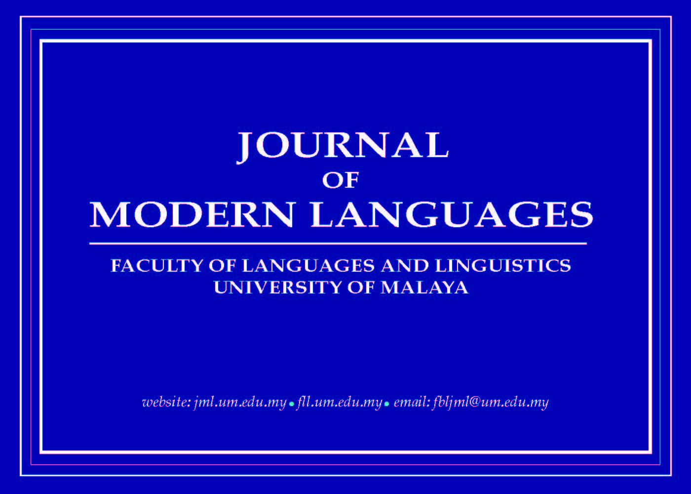 					View Vol. 34 No. 2 (2024): Journal of Modern Languages
				